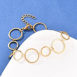 304 Stainless Steel Link Chain Bracelets for Women&nbsp;BJEW-P373-03B-G