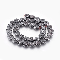 Electroplated Non-magnetic Synthetic Hematite Beads Strands&nbsp;G-E498-21A-05
