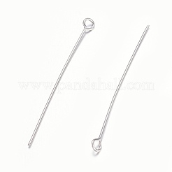 Tarnish Resistant 304 Stainless Steel Eye Pins&nbsp;STAS-O105-01P-0.6x40mm