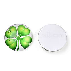 Flatback Glass Cabochons for DIY Projects&nbsp;GGLA-ZX026-25mm-07A