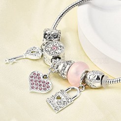 Alloy European Beads Charm Bracelets&nbsp;BJEW-F495-05P