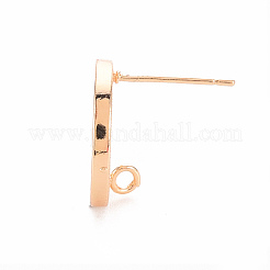Brass Earring Findings&nbsp;KK-T062-211G-NF