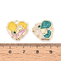 Alloy Enamel Pendants&nbsp;ENAM-N069-04KCG
