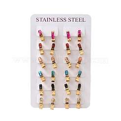 201 Stainless Steel Hoop Earrings&nbsp;EJEW-D354-12G