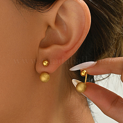Round Stainless Steel Stud Earrings&nbsp;ED0217