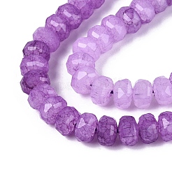 Imitation Jade Crackle Glass Beads Strands&nbsp;GLAA-N068-01A-A10