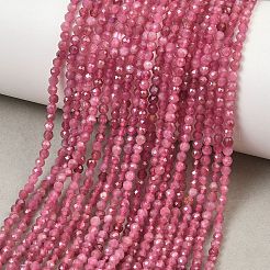 Natural Pink Tourmaline Beads Strands&nbsp;GG-CBA1497-A03-2mm