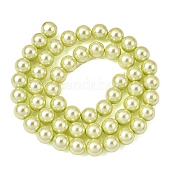 Round Grade A Glass Pearl Beads Strands&nbsp;HY-E001-09