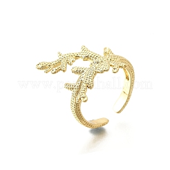 Brass Cuff Rings for Women&nbsp;RJEW-F184-08H-G