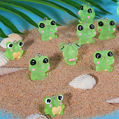 36Pcs 6 Styles Luminous Frog Resin Pendants&nbsp;RESI-SZ0003-50