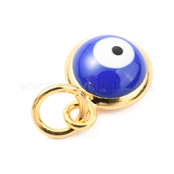 Brass Enamel Charms&nbsp;ZIRC-J025-71G-A01