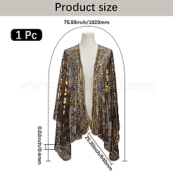 Detachable Polyester Sequin Shawl&nbsp;AJEW-WH20072-20A-01