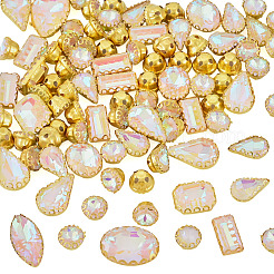100Pcs Glass Sew on Rhinestones&nbsp;GLAA-TA0004-46