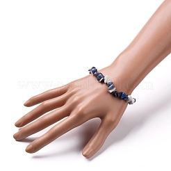 Natural Sodalite Chip Beads Stretch Bracelets&nbsp;BJEW-JB05765-03
