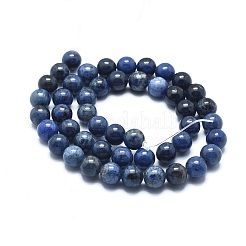 Natural Dumortierite Quartz Bead Strands&nbsp;G-I224-01-10mm