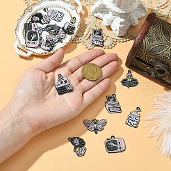 16Pcs 8 Styles Zinc Alloy Enamel Pendants&nbsp;ENAM-CJ0006-68