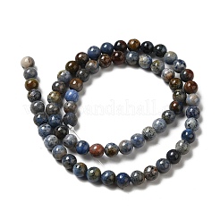 Natural Dumortierite Quartz Beads Strands&nbsp;G-H298-A06-03