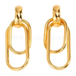 304 Stainless Steel Stud Dangle Earrings&nbsp;FS-WG489C3-02