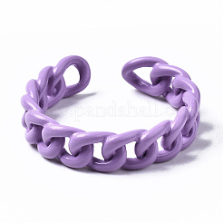 Spray Painted Brass Cuff Rings&nbsp;RJEW-S044-146