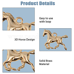 10Pcs Brass Pendants&nbsp;KK-HS0015-62