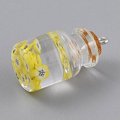 Transparent Glass Wishing Bottle Pendant Decorations&nbsp;LS-EGLA-B002-02A