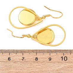 304 Stainless Steel Earring Cabochon Settings&nbsp;STAS-D267-01F-G
