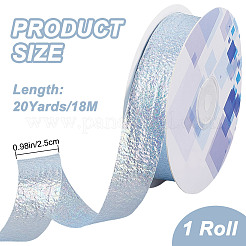 20 Yards Iridescent Polyester Ruffled Ribbon for Sewing Decoration&nbsp;OCOR-WH20007-14A