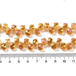 Full Rainbow Plated Electroplate Beads Strands&nbsp;EGLA-H104-09A-FR02