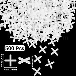 500Pcs Plastic Cross Tile Spacers for Tiling Positioning Clip Leveling System Construction&nbsp;DIY-CN0003-94C