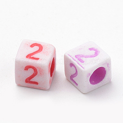 Craft Style Acrylic European Beads&nbsp;MACR-T004-01