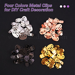 60 Pieces Iron Flat Blank Shoes Clips&nbsp;JX109A