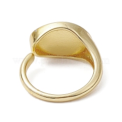 Brass with Abalone Shell Adjustable Rings&nbsp;RJEW-K257-53G