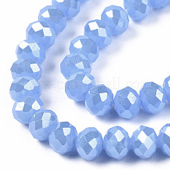 Electroplate Glass Beads Strands&nbsp;LS-EGLA-A034-J6mm-A02