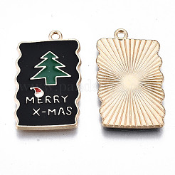 Eco-Friendly Alloy Enamel Pendants&nbsp;X-ENAM-Q437-067-NR