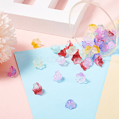 80Pcs 8 Colors Transparent Spray Painted Glass Beads&nbsp;GLAA-BT0001-02