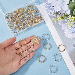 80Pcs 2 Colors Alloy Linking Rings&nbsp;FIND-SC0008-50