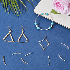40Pcs 2 Colors Brass Tube Beads&nbsp;KK-CN0002-91