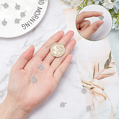 10Pcs Brass Micro Pave Cubic Zirconia Charms&nbsp;ZIRC-SC0001-14