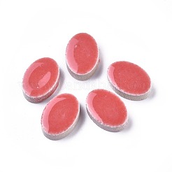 Porcelain Cabochons&nbsp;PORC-WH0002-03E