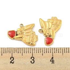 304 Stainless Steel Enamel Charms&nbsp;STAS-P356-37G