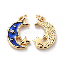 Eco-friendly Brass Enamel Pendants&nbsp;LS-KK-D066-15G-RS
