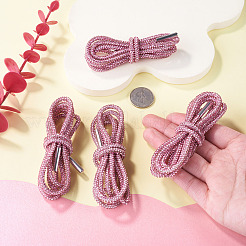 4Pcs Rhinestone Round Cord Shoelace&nbsp;FIND-TA0010-44P-03