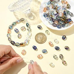 100Pcs 10 Colors Electroplate Glass Beads&nbsp;EGLA-CJ0001-26