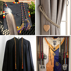 6Pcs 3 Style Polyester Tassel Big Pendant Decorations&nbsp;FIND-TA0001-49