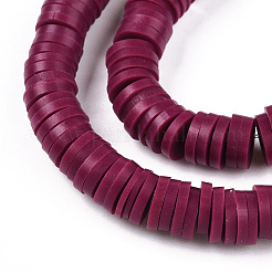 Handmade Polymer Clay Beads Strands&nbsp;CLAY-R089-6mm-173