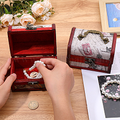 1Pc Wooden Portable Storage Boxes&nbsp;CON-CL0001-05A