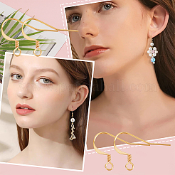 120Pcs Brass Earring Hooks&nbsp;KK-BBC0002-49