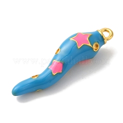 Rack Plating Brass Enamel Pendants&nbsp;KK-A229-29G-05