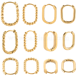 4 Styles Stainless Steel Huggie Hoop Earrings Sets for Women&nbsp;EJEW-SC0001-74