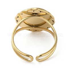 Ion Plating(IP) 304 Stainless Steel Finger Rings&nbsp;RJEW-C075-04D-G